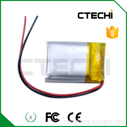 Factory supply battery 602025 250mAh li-polymer battery for toys